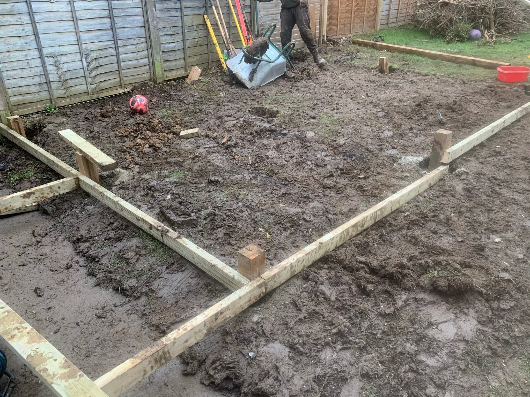 A Full Deck Build in Golders Green before the work